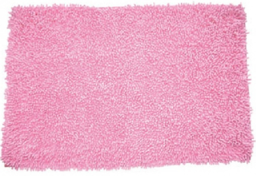 Коврик для ванной комнаты, 50х80 см, хлопок. pink leaf, MID183C  				